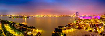 金鸡湖夜景（园区航星公司）